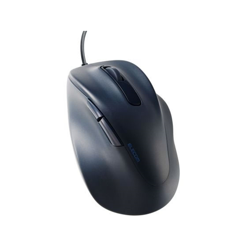 エレコム 有線マウス EX-G 5ボタン Mサイズ ブラック 1個（ご注文単位1個）【直送品】