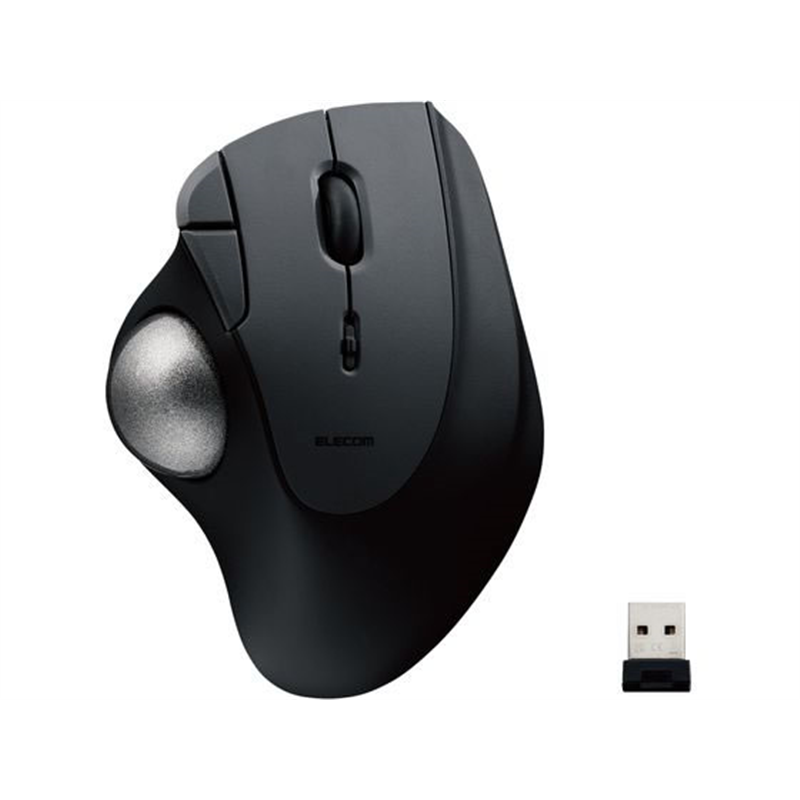 エレコム トラックボール 無線 人工ルビー ブラック M-IT10DRBK 1個（ご注文単位1個）【直送品】