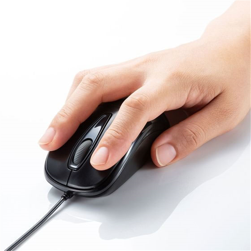 サンワサプライ 静音有線光学式マウス MA-122HBK 1個(ご注文単位1個)【直送品】