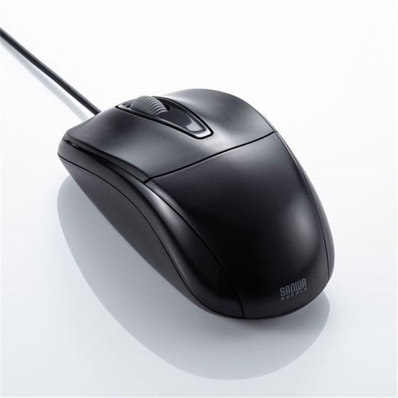 サンワサプライ 静音有線光学式マウス MA-122HBK 1個(ご注文単位1個)【直送品】