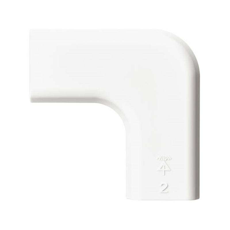 エレコム 配線カバー 曲ガリ LD-GAF2MWH用 ホワイト LD-GAFM2MWH 1個（ご注文単位1個）【直送品】