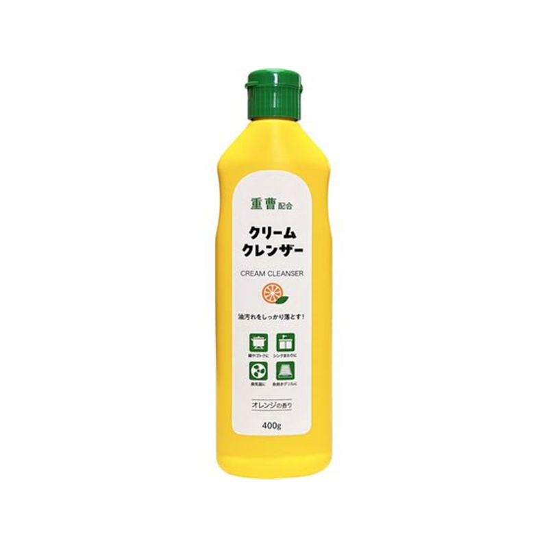 ミツエイ 重曹配合クリームクレンザー オレンジ 400g 1個（ご注文単位1個）【直送品】