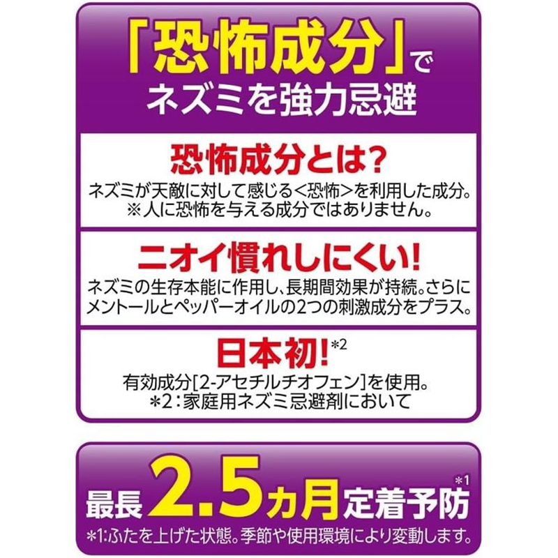 フマキラー ドラネズミバリア 強力忌避剤 2個パック 1パック(ご注文単位1パック)【直送品】