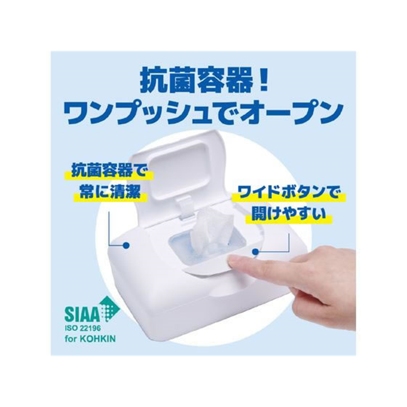 大王製紙 エリエール除菌できるアルコールタオル抗菌成分プラスボックス 1個（ご注文単位1個）【直送品】