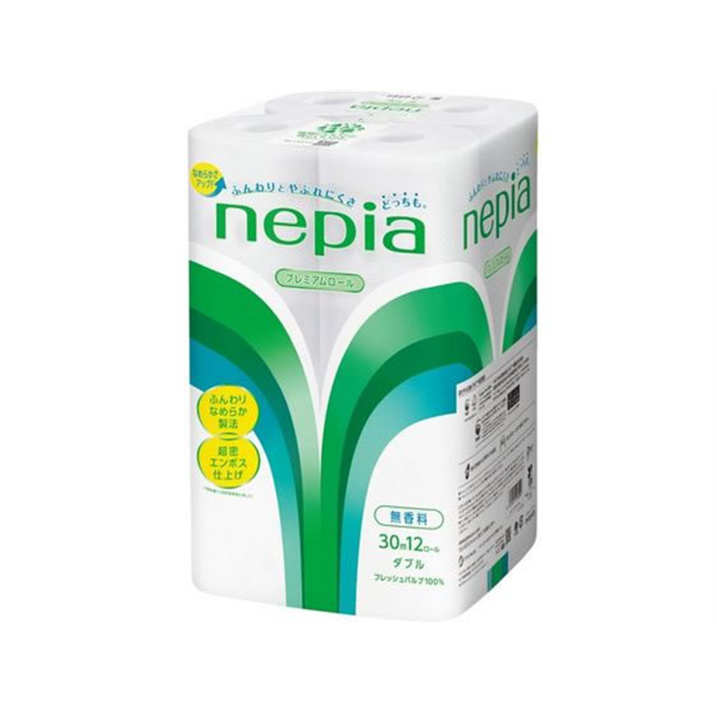 ネピア トイレットロール 12ロール ダブル 30m 1パック（ご注文単位1パック）【直送品】