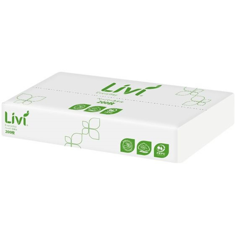 ユニバーサルペーパー リビィエブリデイペーパータオル レギュラー 200枚1P 1パック（ご注文単位1パック）【直送品】