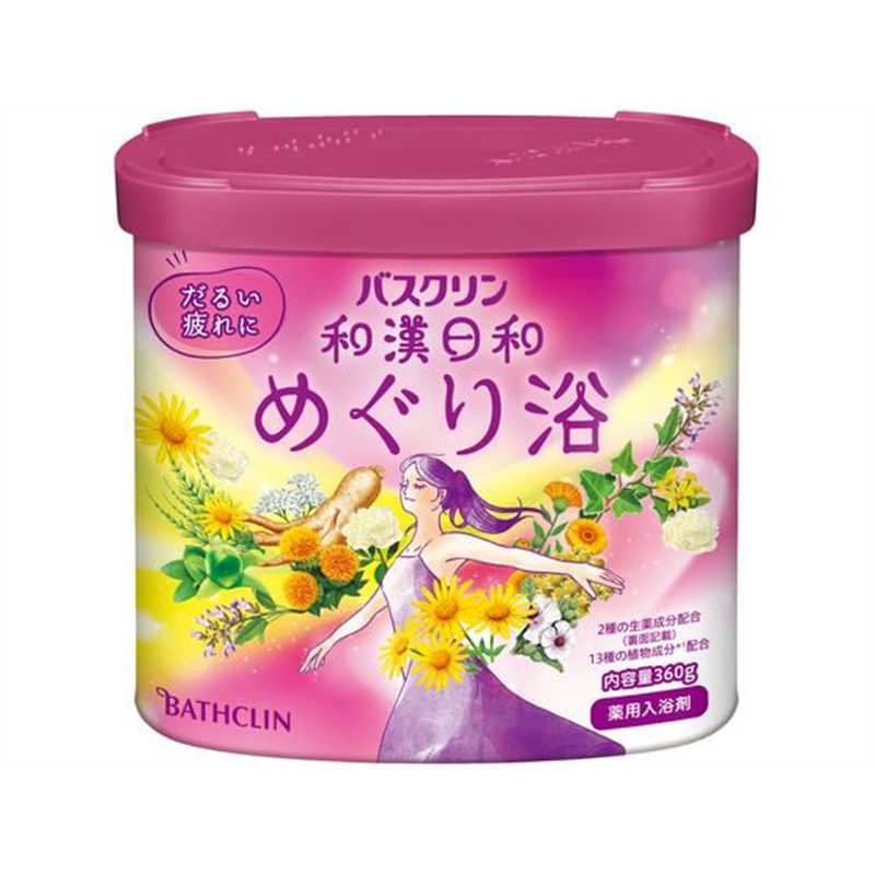 バスクリン バスクリン 和漢日和 めぐり浴 360g 1個（ご注文単位1個）【直送品】
