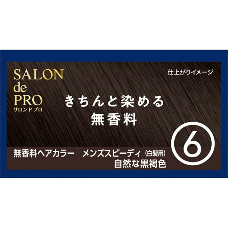 ダリヤ サロンドプロ ヘアカラー メンズ スピーディー6 無香料 1個（ご注文単位1個）【直送品】