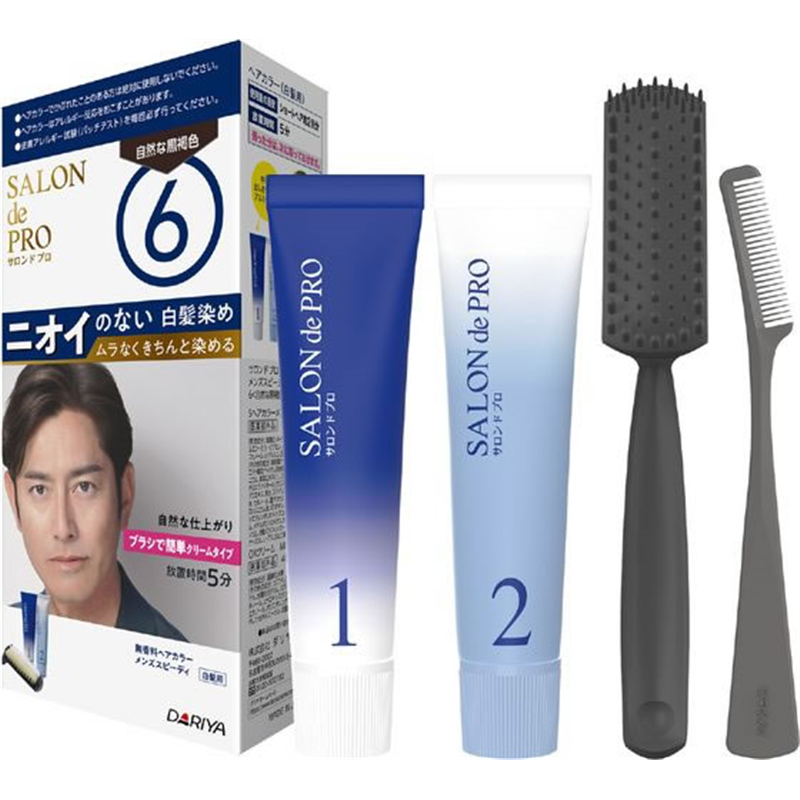 ダリヤ サロンドプロ ヘアカラー メンズ スピーディー6 無香料 1個（ご注文単位1個）【直送品】
