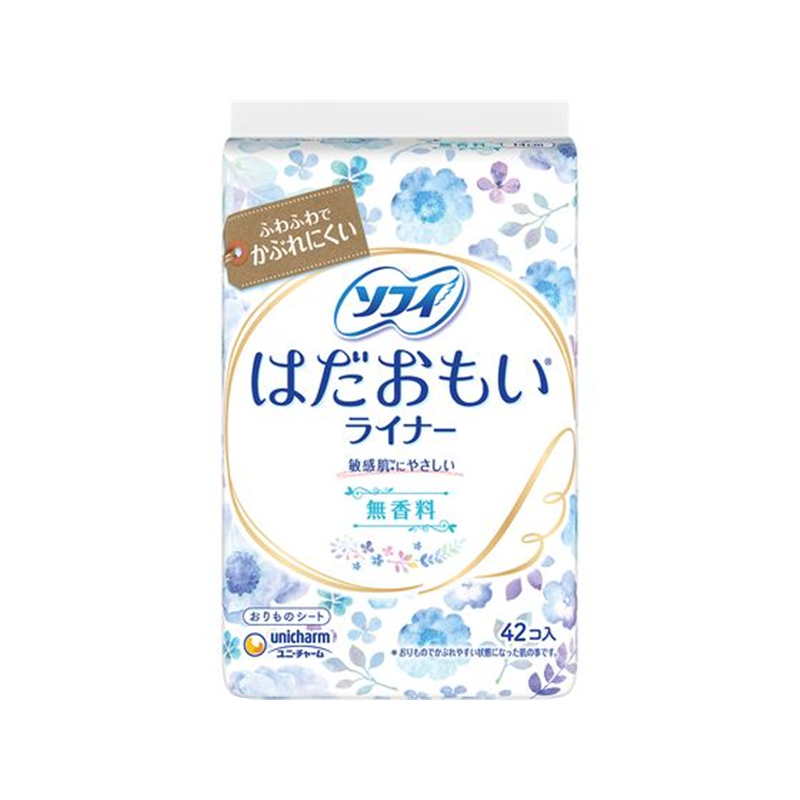 ユニ・チャーム ソフィ はだおもいライナー 無香料 42枚 1パック（ご注文単位1パック）【直送品】