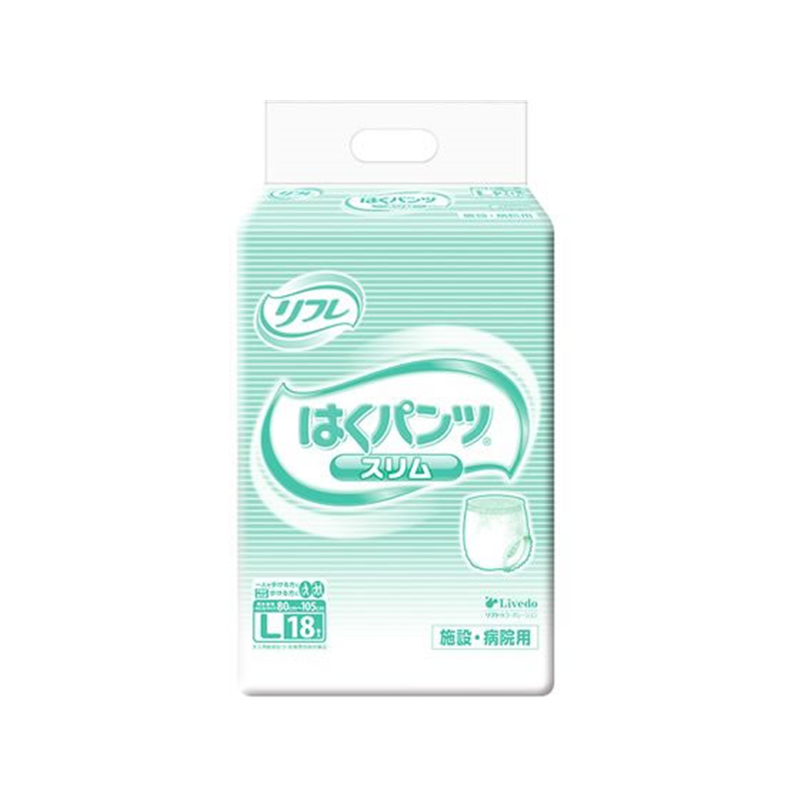 リブドゥコーポレーション リフレ はくパンツ スリムタイプ L 18枚入り 1パック（ご注文単位1パック）【直送品】