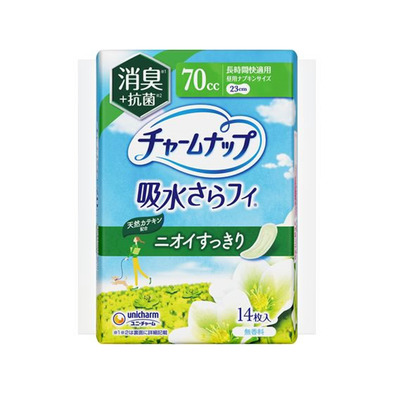 ユニ・チャーム チャームナップ 長時間快適用 消臭タイプ 14枚 1パック（ご注文単位1パック）【直送品】