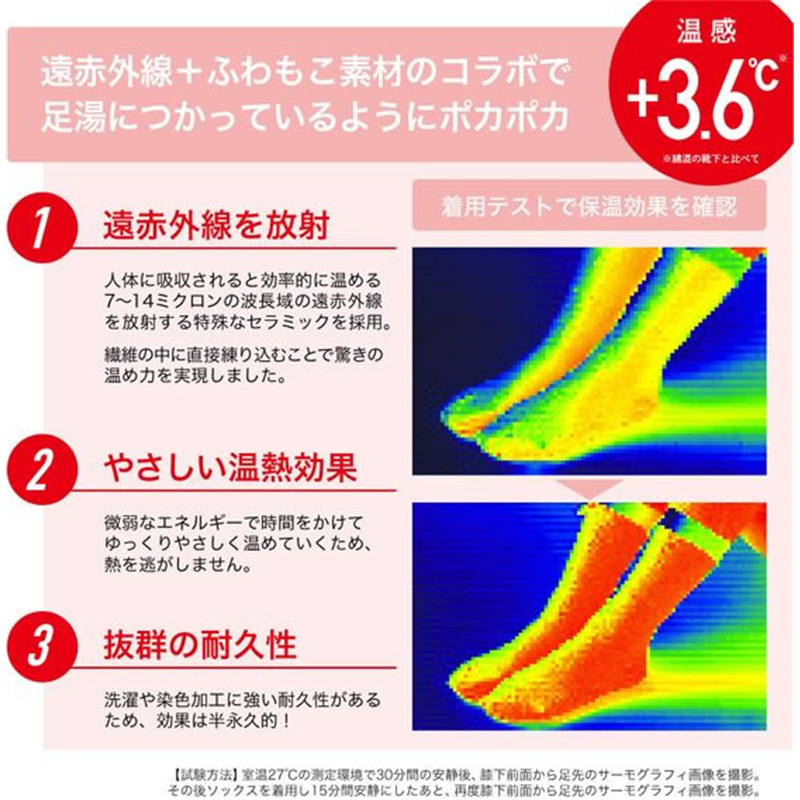 i.D ぽかぽかカイロソックス 05 PINK 1足（ご注文単位1足）【直送品】