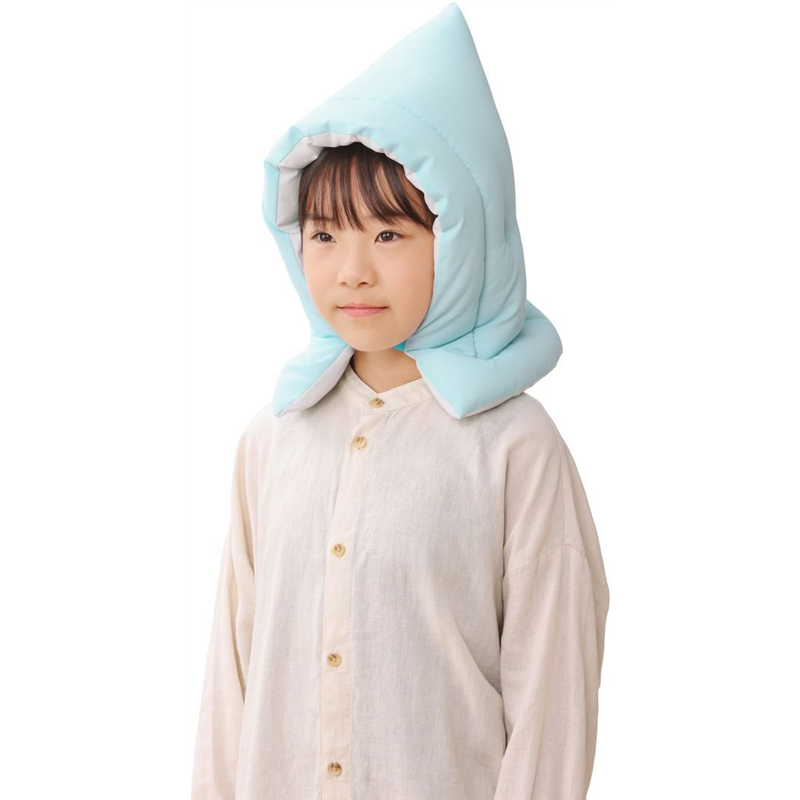 アイリスオーヤマ 防災頭巾 Sサイズ ブルー BZN-370S 1個（ご注文単位1個）【直送品】