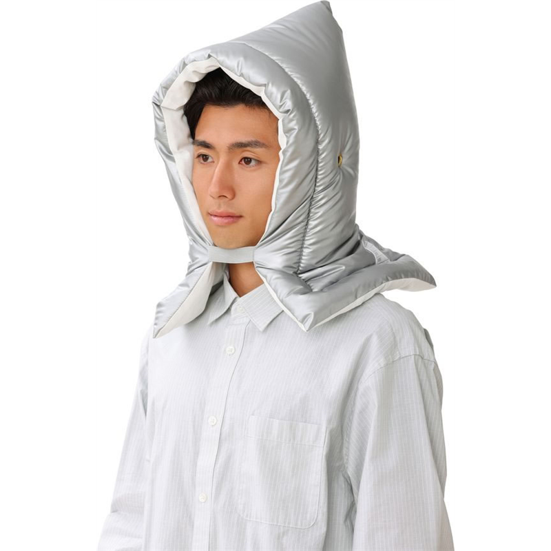 アイリスオーヤマ 防災頭巾 Lサイズ シルバー BZN-390L 1個(ご注文単位1個)【直送品】