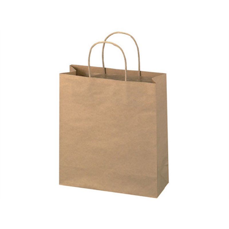 スマートバリュー 手提袋 丸紐 茶 小 50枚 B287J-B 1パック（ご注文単位1パック）【直送品】