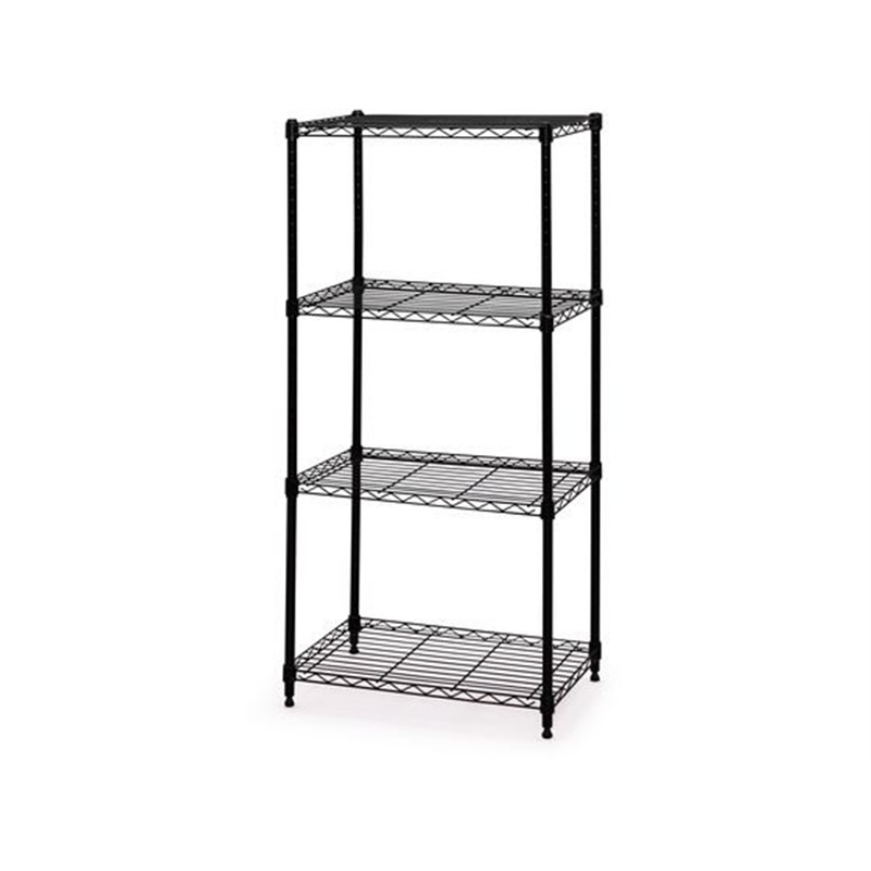 アイリスオーヤマ カラーメタルラック 4段 W550×H1230 ブラック CMM-55124 1台（ご注文単位1台）【直送品】