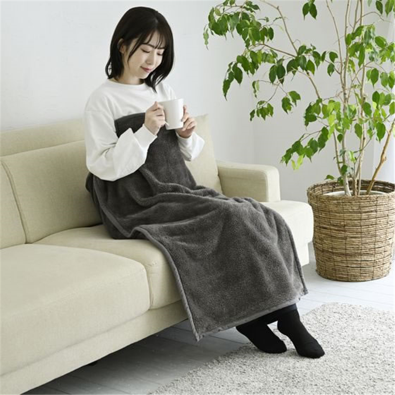 YAMAZEN すっぽりひざ掛け タテ100×ヨコ70cm 1枚（ご注文単位1枚）【直送品】