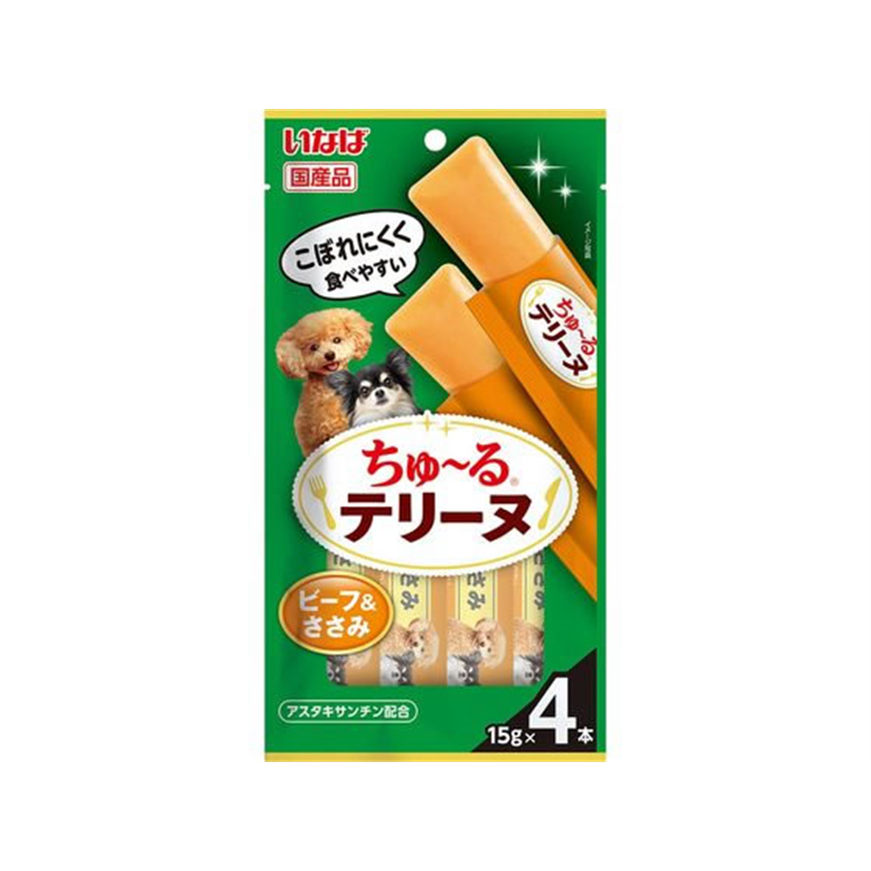 いなば ちゅーるテリーヌ ビーフ&ささみ 4P 1パック（ご注文単位1パック）【直送品】