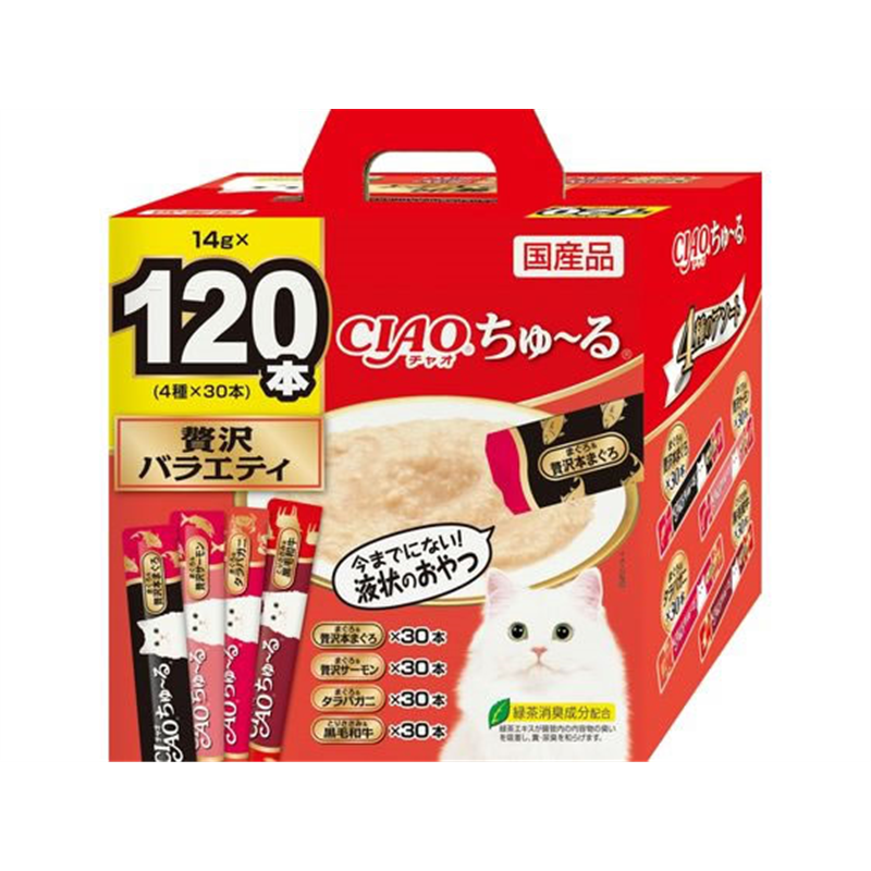 いなば ちゅーる 贅沢バラエティ 120P 1箱（ご注文単位1箱）【直送品】