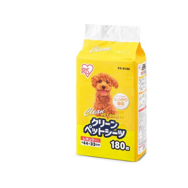 アイリスオーヤマ クリーンペットシーツ レギュラー 180枚 ES-N180 1袋（ご注文単位1袋）【直送品】