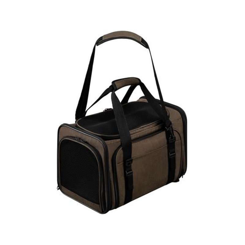 アイリスオーヤマ 拡張できるペットキャリー ブラウン P-KPC450 1個（ご注文単位1個）【直送品】