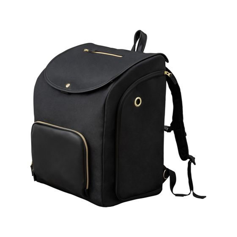 アイリスオーヤマ 前かけできるペットリュック ブラック P-MPR350 1個（ご注文単位1個）【直送品】