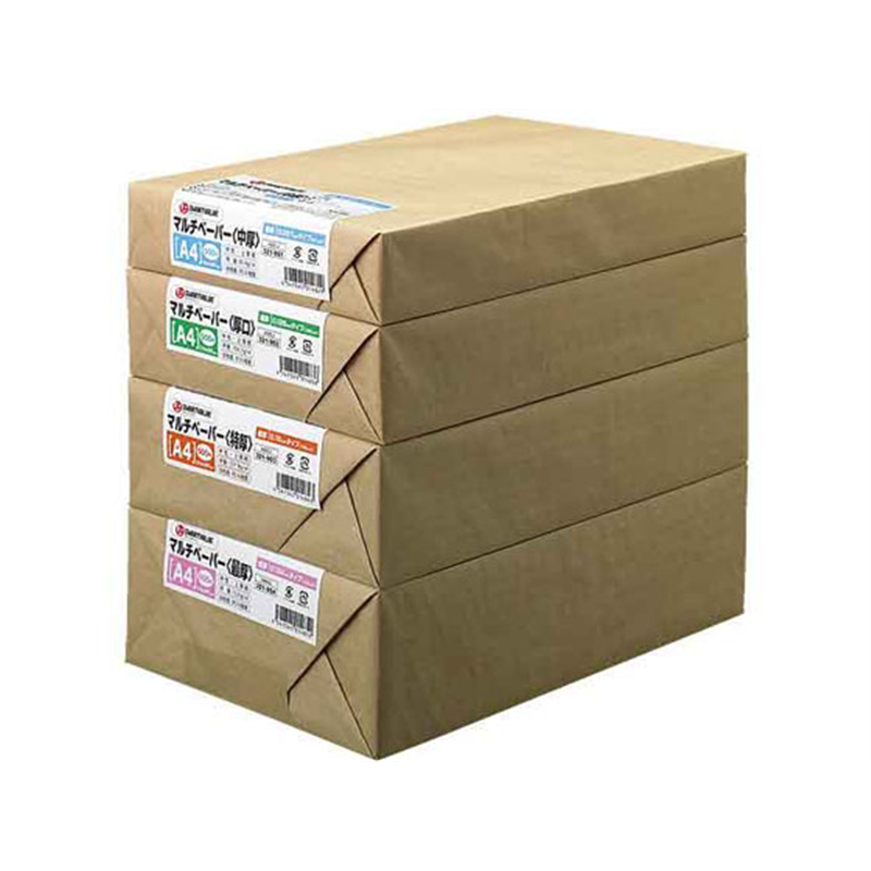 スマートバリュー マルチペーパー 中厚口 A4 500枚 A041J 1冊（ご注文単位1冊）【直送品】