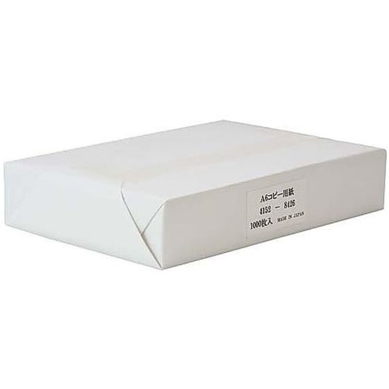新生紙パルプ商事 コピー用紙 A6 領収書用 1000枚入 1冊（ご注文単位1冊）【直送品】