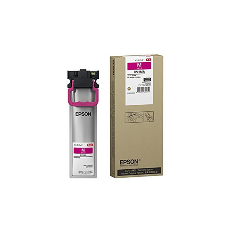 エプソン インクパック Mサイズ マゼンタ IP01MA 1個（ご注文単位1個）【直送品】