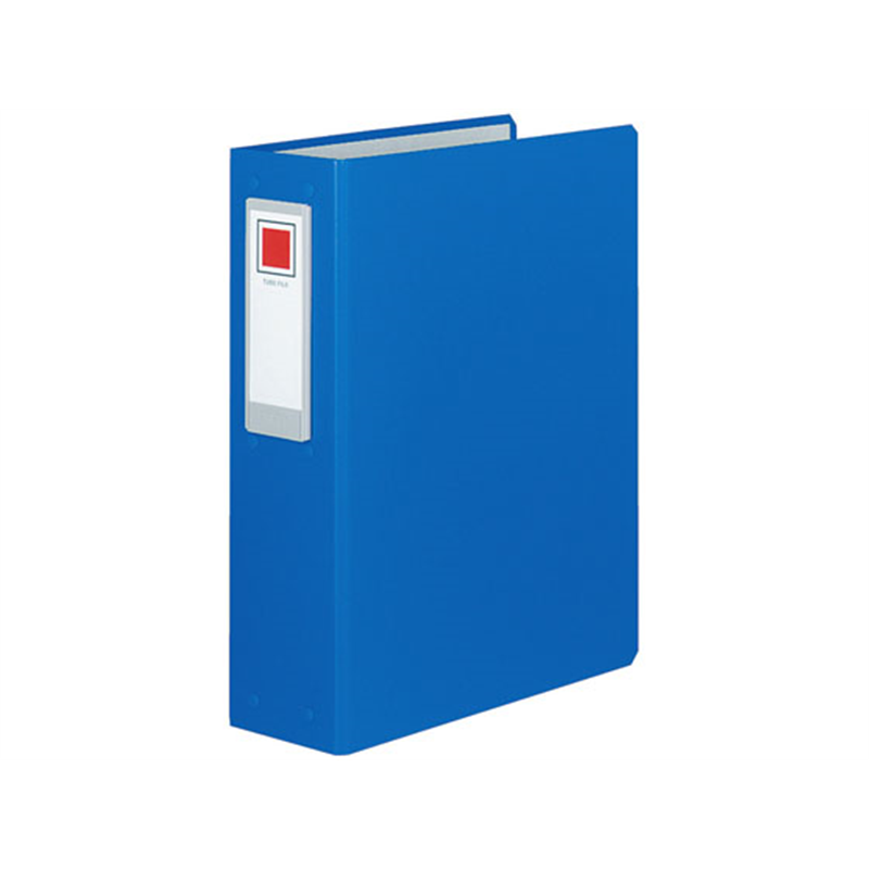 コクヨ パイプ式ファイル ロングボディ A4 2穴 600枚 青 1冊（ご注文単位1冊）【直送品】