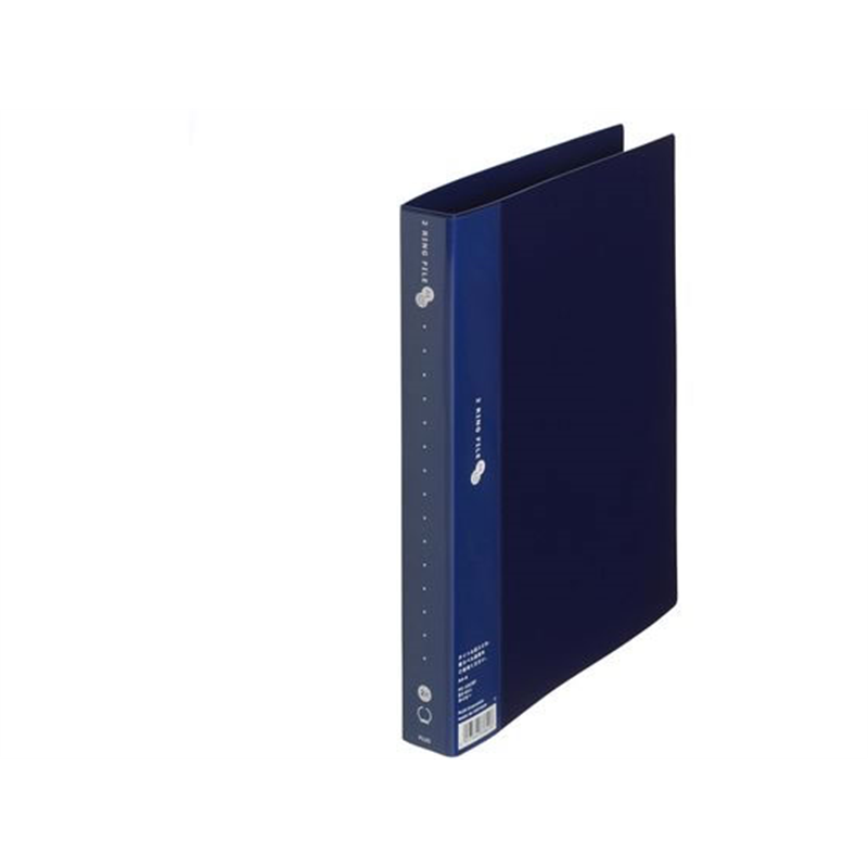 プラス リングファイル 2穴 スーパーエコノミーA4 210枚綴ネイビー83011 1冊（ご注文単位1冊）【直送品】