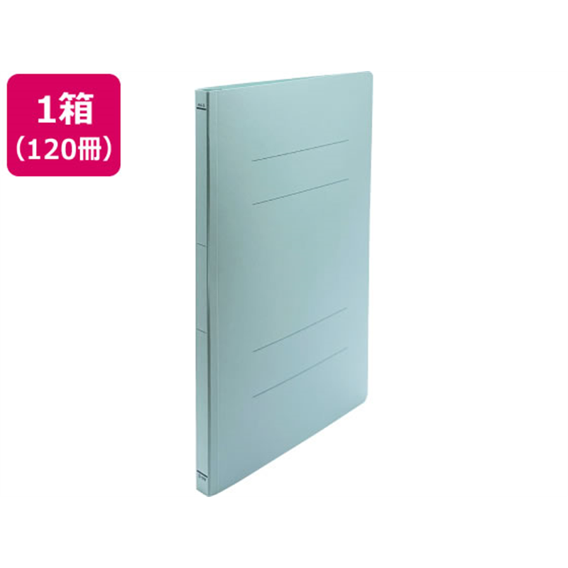 Forestway フラットファイルライト A4タテ とじ厚15mm 青 120冊 1箱（ご注文単位1箱）【直送品】