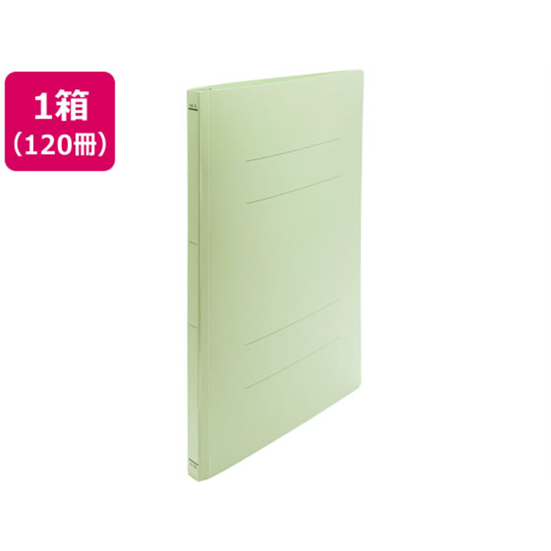 Forestway フラットファイルライト A4タテ とじ厚15mm 緑 120冊 1箱（ご注文単位1箱）【直送品】