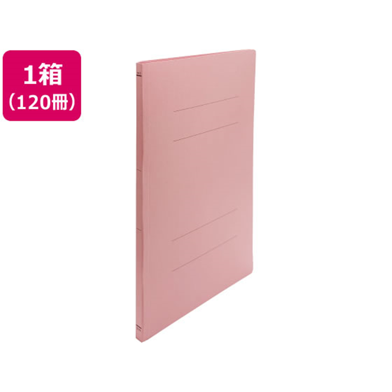 Forestway フラットファイルライト A4タテ とじ厚15mm ピンク 120冊 1箱（ご注文単位1箱）【直送品】