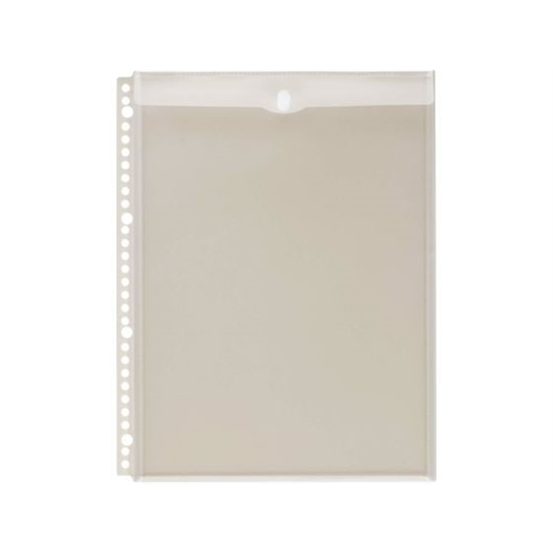 ライオン事務器 ポッケde整理 A4フタ付1ポケット NP-1M 2枚 14729 1パック（ご注文単位1パック）【直送品】