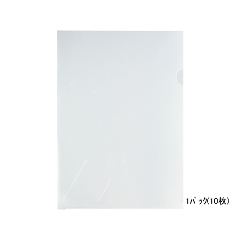 プラス カード(名刺)スリット付クリアーホルダー A4タテ クリアー 10枚 1パック（ご注文単位1パック）【直送品】