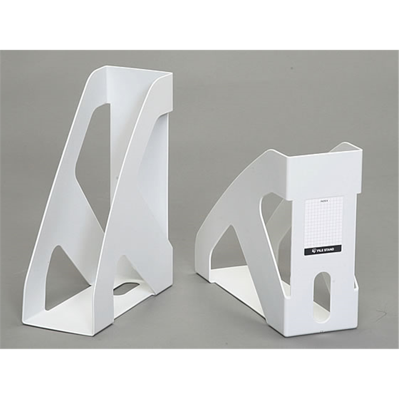 アイリスオーヤマ ファイルスタンド A4 ホワイト 2個セット FS-25EW×2 1パック（ご注文単位1パック）【直送品】