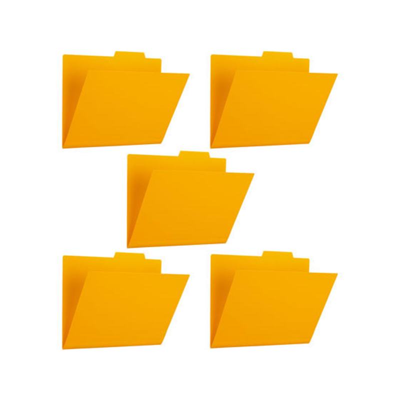 プラス PP個別フォルダー+A4E イエロー 5P 86-807 FL-161IF 1パック（ご注文単位1パック）【直送品】