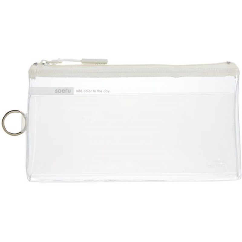 リヒトラブ SOERU クリヤーペンケース フロストクリヤー A8100-1 1個（ご注文単位1個）【直送品】