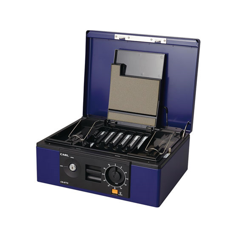 カール事務器 手提げ金庫 ブルー A4サイズ CB-8770 1台（ご注文単位1台）【直送品】