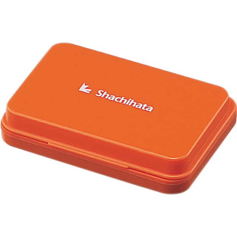シヤチハタ スタンプ台 小形 朱 HGN-1-OR 1個（ご注文単位1個）【直送品】