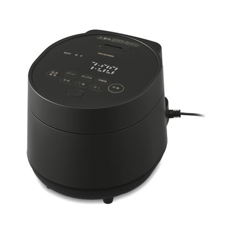 アイリスオーヤマ ジャー炊飯器 マイコン式 50銘柄炊き 3合 ブラック 1台（ご注文単位1台）【直送品】