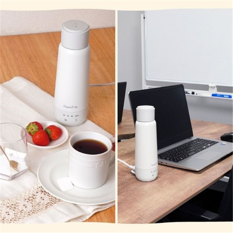 THANKO 電気で沸かせて保温 ボトルケトル グレージュ 1個（ご注文単位1個）【直送品】