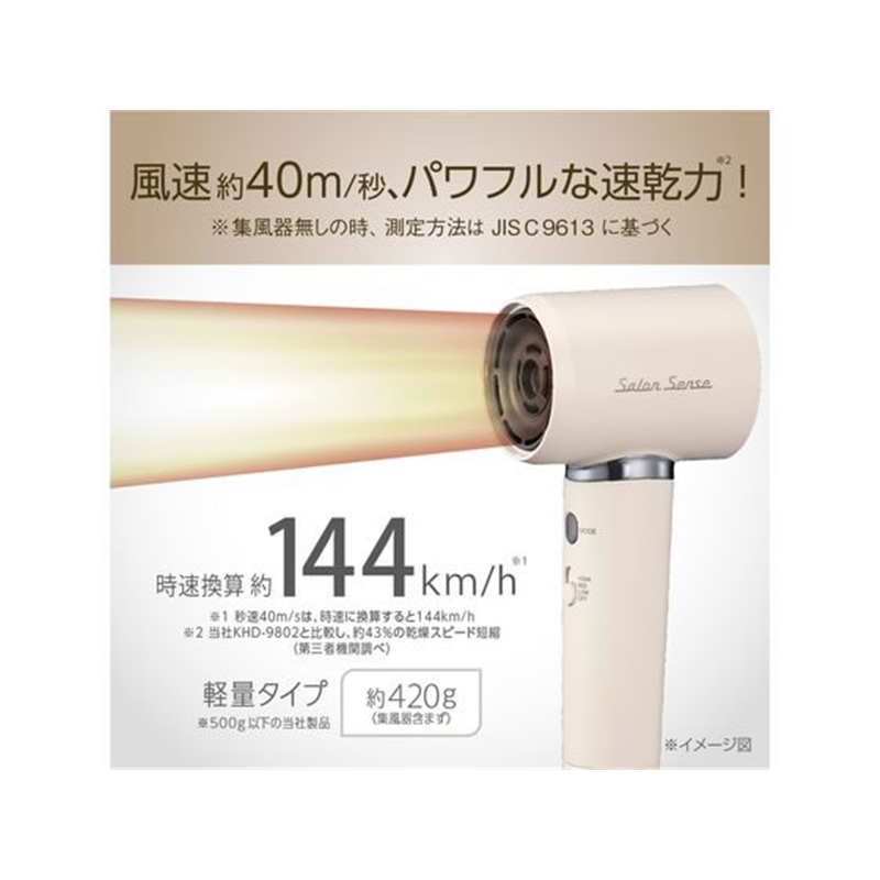 KOIZUMI Salon Sense イオンバランスドライヤー ベージュ KHDB400C 1台(ご注文単位1台)【直送品】
