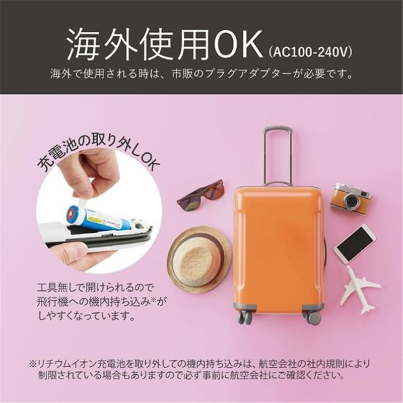 KOIZUMI コードレスストレートアイロン 18mm ホワイト KHS8660W 1台（ご注文単位1台）【直送品】