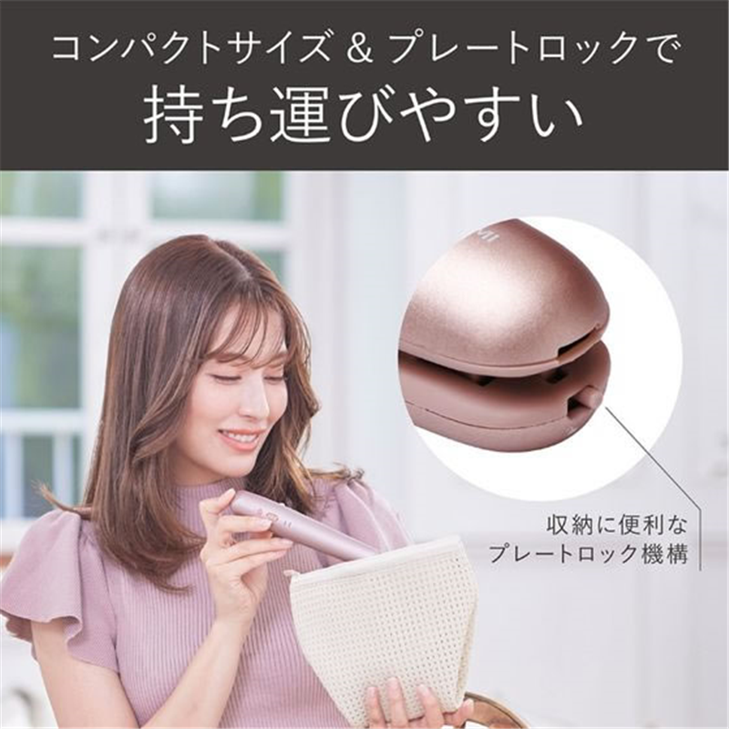 KOIZUMI コードレスストレートアイロン 18mm ピンク KHS8660P 1台（ご注文単位1台）【直送品】