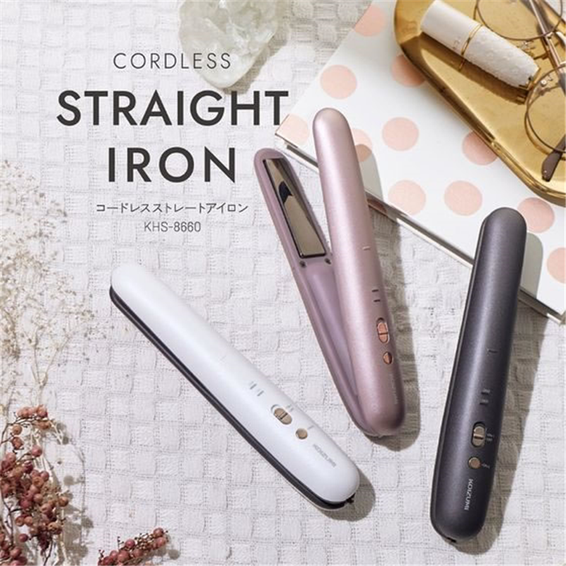 KOIZUMI コードレスストレートアイロン 18mm ピンク KHS8660P 1台（ご注文単位1台）【直送品】