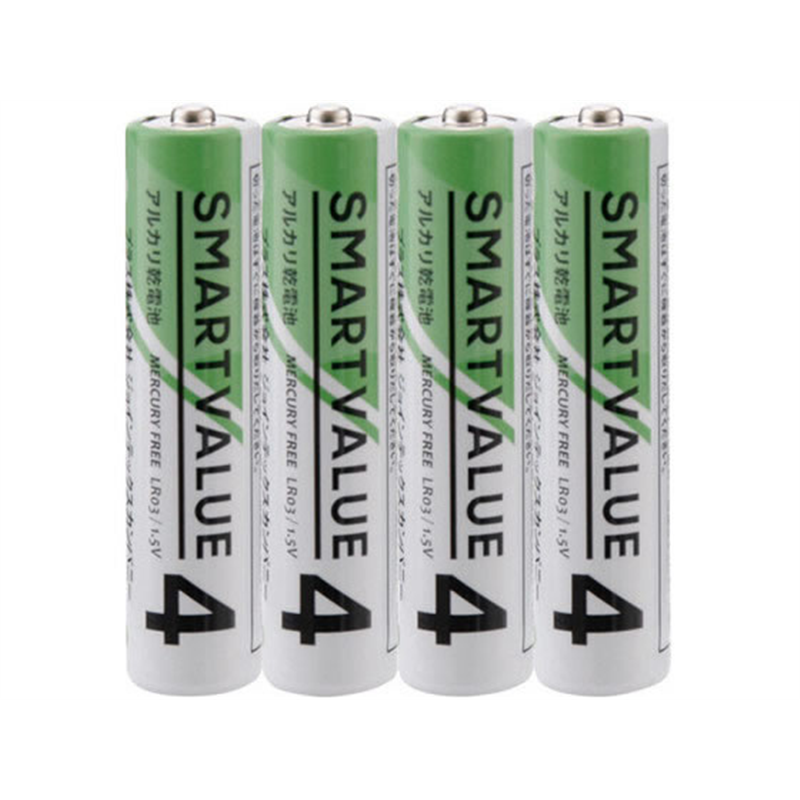 スマートバリュー アルカリ乾電池3 単4×40本 N214J-40P 1箱(ご注文単位1箱)【直送品】