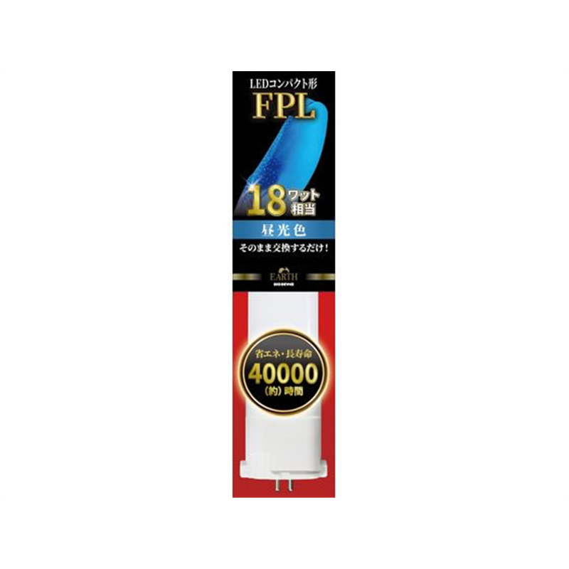 エコデバイス LEDコンパクト形 FPL18W相当 昼光色 EFPL18LED-N 1本（ご注文単位1本）【直送品】